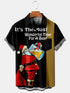 Men's Christmas Funny Graphic Short Sleeve Hawaiian Shirt